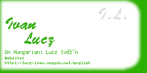 ivan lucz business card